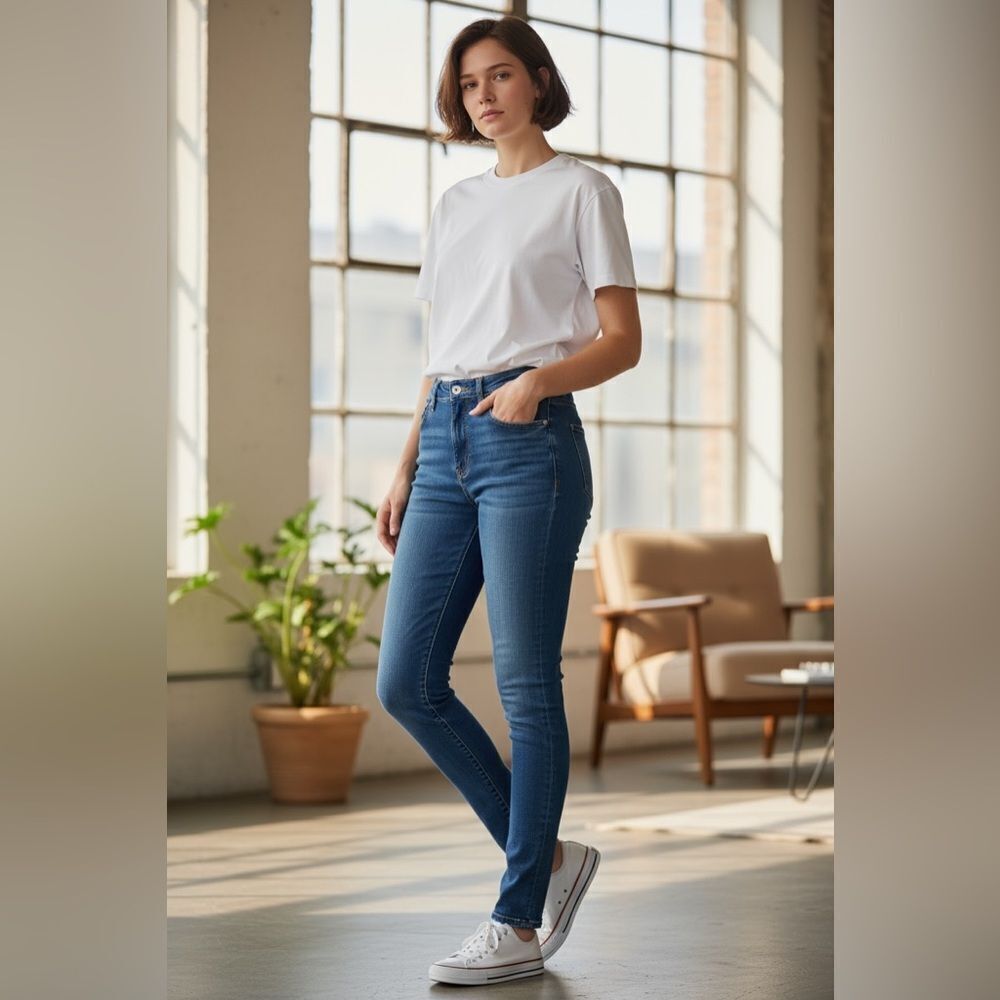 EUC I Love Ronson Women’s Blue Denim Skinny Jeans - Size 0